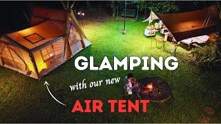 Glamping with our New Air Tent | Mobi Garden Cloud Villa 12.6 Inflatable Camping Tent