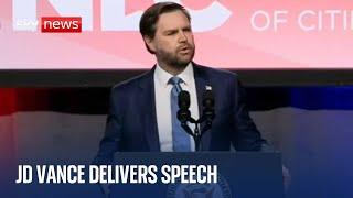 JD Vance delivers speech to the National League of Cities