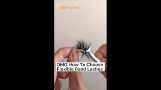 How To Choose Flexible Band 3D Mink Lashes #flexiblebandlashes#3dminklashes#falselashes#lashvendor