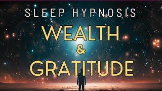 Sleep Hypnosis for Wealth & Gratitude [Attract Abundance & Prosperity Now] Black Screen Meditation