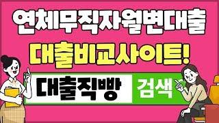 연체무직자월변대출