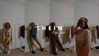 NIGHTWEAR TRY ON HAUL X SHEIN  | HOW TO GO FROM GIRL TO GROWN WOMAN | SATIN SLEEPWEAR