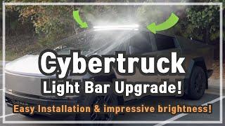 Cybertruck Light Bar Installation. See the Difference After Dark