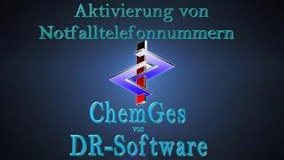 Aktivierung von Notfalltelefonnummern im SDB in ChemGes von DR-Software