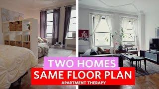 Bachelor Pad and A Couple's First Home | Two Homes, Same Floor Plan | Apartment Therapy