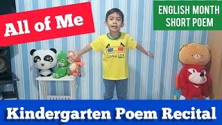 ENGLISH POEM "ALL OF ME" FOR ENGLISH MONTH | POEM FOR KIDS