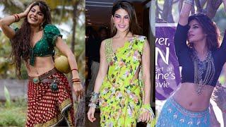 Jacqueline Fernandez Traditional Ramp Walk With Stunning Off Shoulder Black Gown Part 3