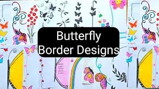 Butterfly Project Border // Front Page Designs // Art Amateur