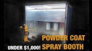 DIY Powder Coat Spray Booth Built for Under $1,000! - Time Lapse