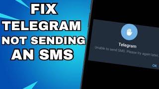 How To Fix Telegram Unable To Send Sms