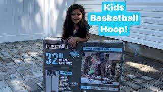 Build it! Lifetime 32” Basketball Hoop System for Kids! Fully Assembled and Play!