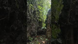 Beautiful Cave "Rock Formation" in the Mountains that can be used as Shelter at Cam Sur, Philippines