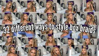 32 different ways to style Box Braids |Laesha Tybree