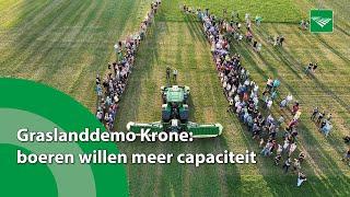 Graslanddemo Krone: boeren willen meer capaciteit