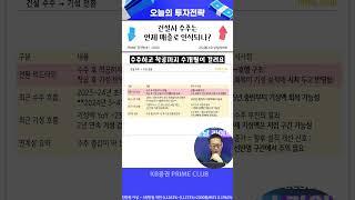건설사 실적은 이 때 부터 잡힙니다 #건설주 #철강 #부동산