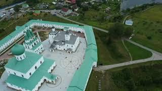 Свято-Троицкий Александра Свирского мужской монастырь с квадрокоптера. август 2021 года