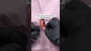 Second lobe piercing walk-through #shoets #piercings #piercing