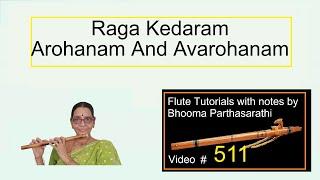 Raga Kedaram Arohanam And Avarohanam Free Online Flute Tutorial With Swaras Video # 511