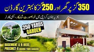 350 Sq Yards Villa Bahria Town Karachi (Big Garden) | Bahria Town Karachi Precinct 6 House For Sale