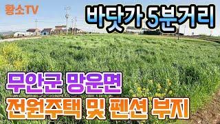 [전남토지매매] #1631 무안군 망운면 바닷가 5분거리 전원주택 및 펜션 부지 매매