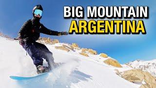 Epic Big Mountain Snowboarding in Argentina