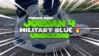 Unboxing Jordan 4 Retro Military Blue forkick.shop for quality replica sneakers HighFoot Reviews