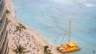 Marriott International's Royal Hawaiian Resort. Waikiki beach