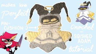 Hazbin Hotel, Squished Adam crochet tutorial (intermediate pattern)