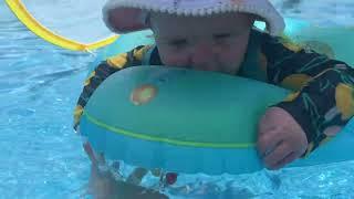 Review of No Flip Over Baby Pool Float with Canopy UPF50+ Sun Protection