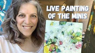 LIVE PAINTING- with Lori Mirabelli watch me paint these mini acrylic abstract paintings