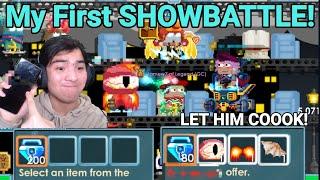 My First SHOWBATTLE! 200 BGL Vs NERD RICH! (ExSaudia NEXT!?) - Growtopia