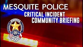 Critical Incident Community Briefing - OIS December 16, 2024