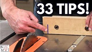 33 Tips for Better Table Saw Cuts | Improve Your Accuracy