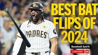 The BEST bat flips from 2024! (Ft. Tatis, Soto, Machado, J-Rod, Randy AND MORE!) MLB Highlights!