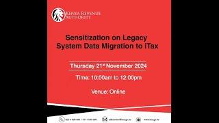 Sensitization of Legacy System Data migration to iTax