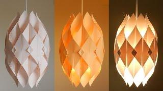 DIY lamp (Eternal flame) - learn how to make a paper lampshade/lantern - EzyCraft