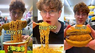 Day 91 - 100 of ONLY Eating Food From a Korean Convenience Store!