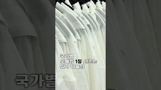 미친 도매량 1등 셔츠의 이유 (나라별 분석)