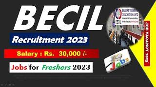 Job vacancy 2023 BECIL Recruitment 2023 jobalert|Freshers|Job News|Jobs||Latest Job️