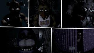 Five nights at Freddy's 1 | ALL Animatronics POSITIONS & LOCATIONS | Full HD