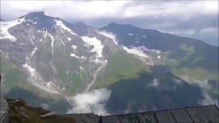 View at the Edelweißspitze 2571m on the Großglockner Mountain