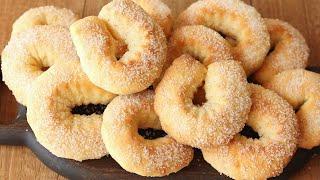 1/2 CUP OF KEFIR, 1 egg and QUICK BAKING for Tea at your place! SUGAR HORSESHOES COOKIES