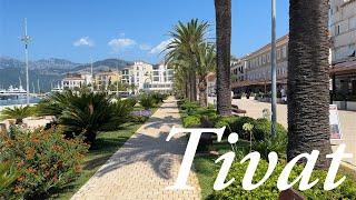 Tivat Montenegro  4K Walking Tour