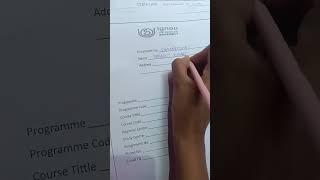 IGNOU front page  kaise bhare
