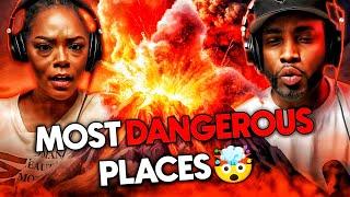 WE STAYING HOME!! 15 Most Dangerous Places on Earth Reaction | Asia and BJ React