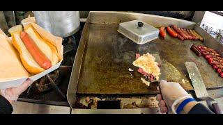 Reuben & Porky Pig Style Hot Dogs |Food Truck Cooking POV