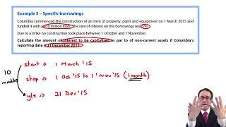 Borrowing costs - specific borrowings example - ACCA Financial Reporting (FR)