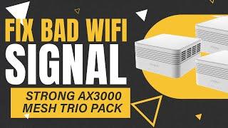 Solve Your WiFi Issues With the Strong AX3000 Mesh Trio Pack