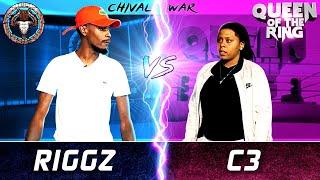 RIGGZ vs C3 (male vs female rap battle) | BULLPEN vs QOTR - CHIVAL WAR