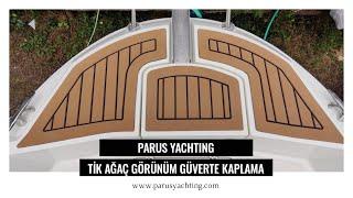 Teak ( Tik ) Ağacı Görünüm Güverte Kaplama Uygulaması